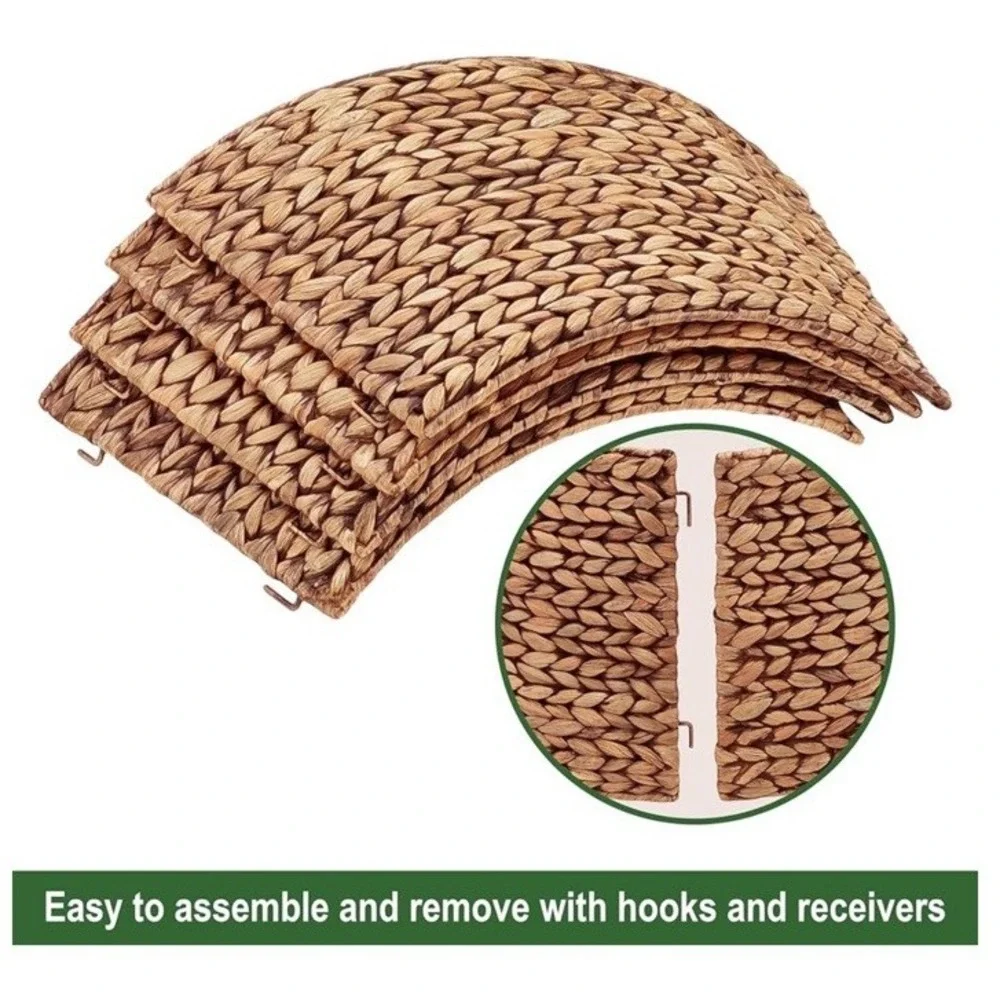 CENBOSS Rattan Christmas Tree Collar,‎ Wicker Tree Skirt & Stand Base Cover...